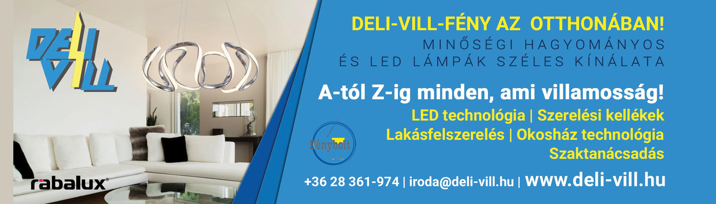 Deli-Vill Fény az  otthonában! - Lámpák A-tól Z-ig a Deli-Vill- től 2021