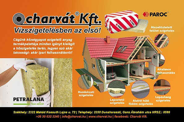 Charvát Kft. víz- és hőszigetelő anyagok és azok kiegészítők
