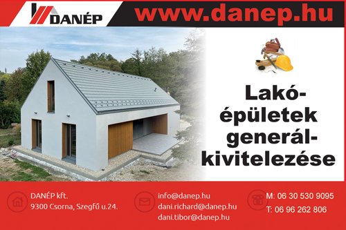 Lakóépületek generál-kivitelezése, Danép Kft.