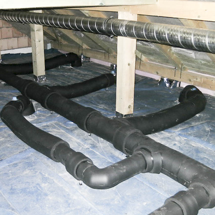 Épületgépészet, Víz, gáz, fűtés, klíma, szellőzés