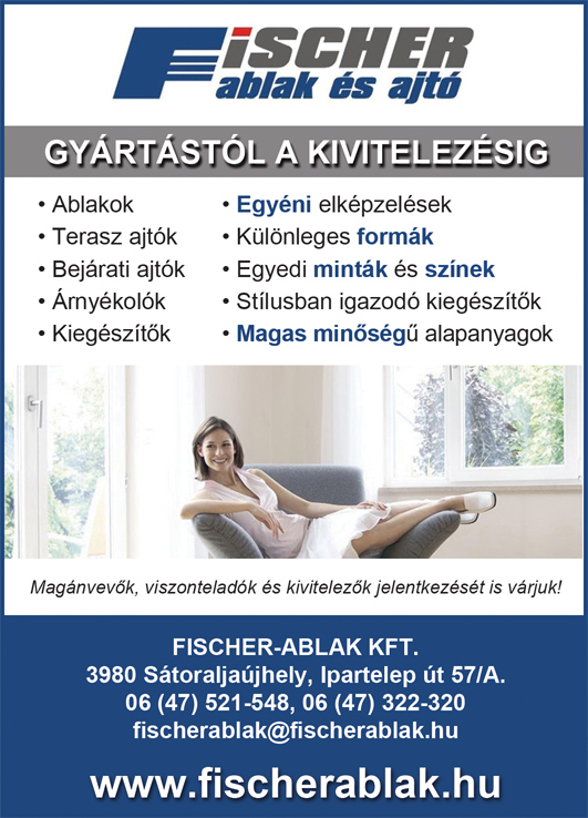 Fischer-Ablak Kft. - ablakok, ajtók gyártástól a kivitelezésig 2020