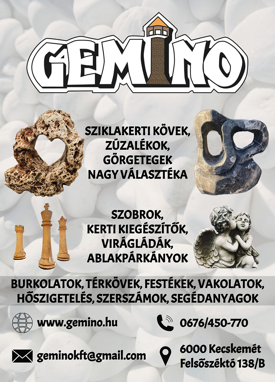 egyedi sziklák, üvegtörmelék, kertépítés, fehér márvány, homlokzati burkolatok, Gemino Kft.