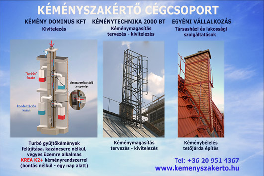 Kéménytechnika-2000 Bt. - Kéménybélelés, Szerelt kéményépítés, Kondenzációs és zártrendszerű kémények építése 2021