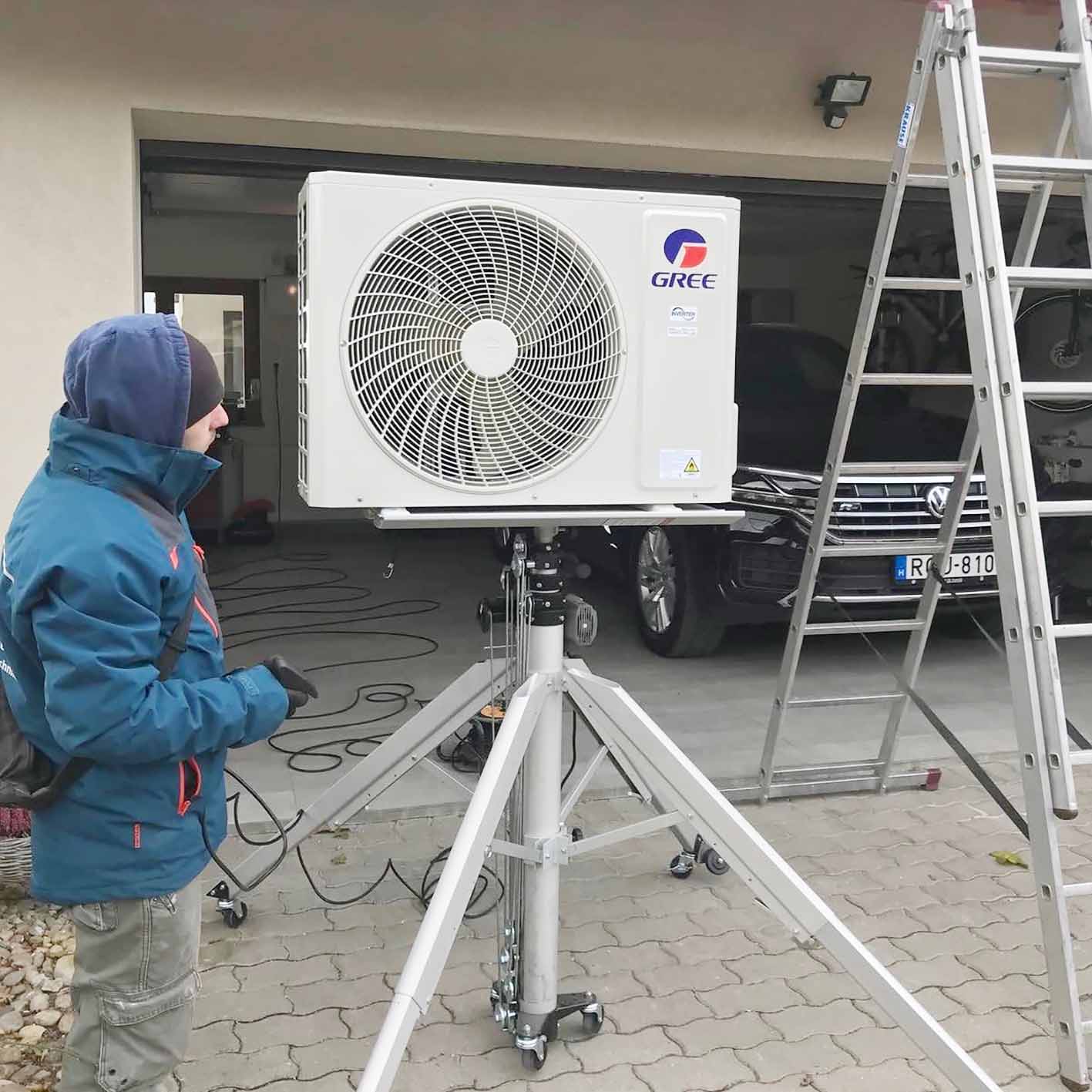 Klíma, Hőszivattyú, Légkezelő berendezések, Épületgépészet, Villanyszerelés, Napelem - KlímÁSZ