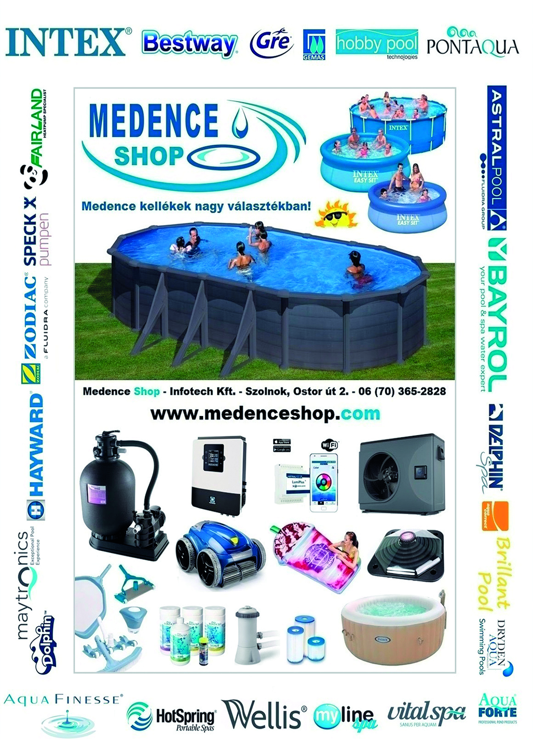 Medence kellékek nagy választékban