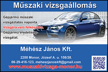 Méhész János Kft. - Műszaki vizsgaállomás 2021