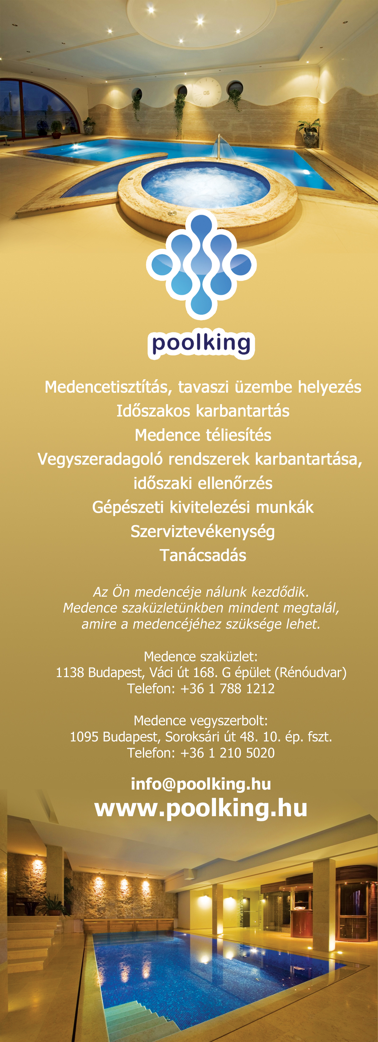 MEDENCE, USZODATECHNIKA, MEDENCETECHNIKA, Poolking Kft. 2021