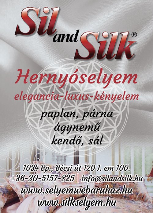 PAPLAN, PÁRNA, ÁGYNEMŰ, KENDŐ, SÁL, HERNYÓSELYEM, Sil And Silk Kft.; 