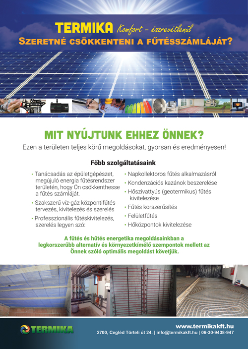 Termika Kft., épületgépészeti tervezés és kivitelezés