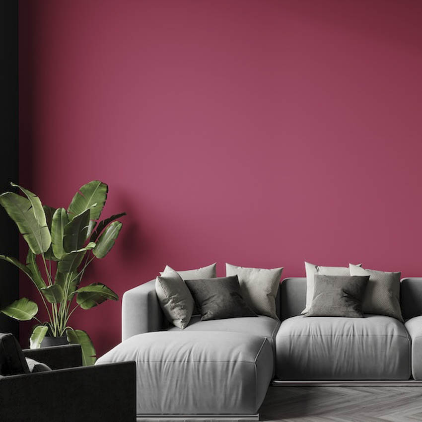 Az év színe 2023 viva magenta, lakberendezés